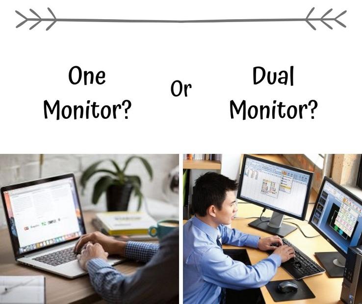 Can the dual-monitor setup improve your work efficiency?