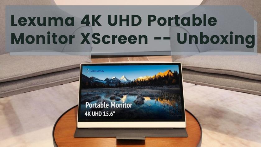 Unboxing of Lexuma XScreen 15.6" 4K UHD Portable Touch Screen Monitor -- Tell you everything about the versatile Lexuma XScreen 4K