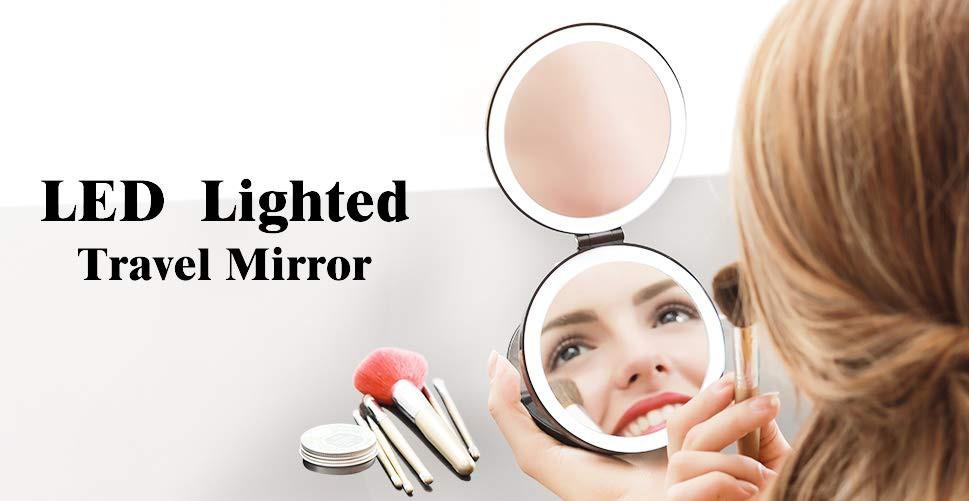 Light Up Your Beauty - LED Travel Makeup Mirror