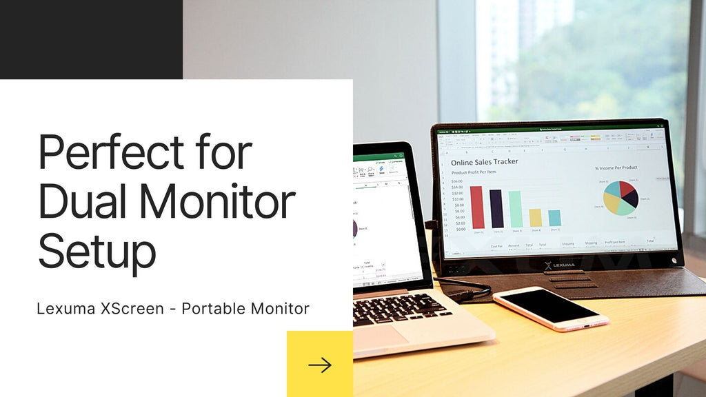 Portable Monitor is Perfect for Dual Monitor Setting