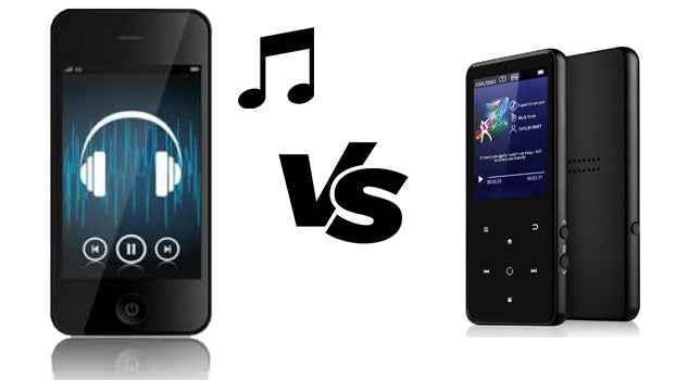 Music on a portable MP3 player vs. music on a smartphone