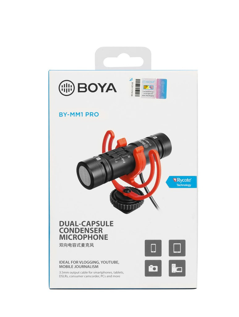 iMartCity BOYA BY-MM1 PRO Dual-Capsule Condenser Microphone package