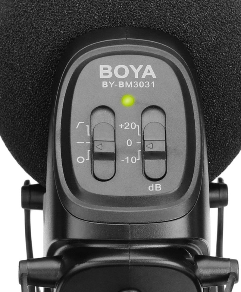 BOYA On-Camera Shotgun Microphone application filming YouTube video sound recording professional iMartCity overall design close up