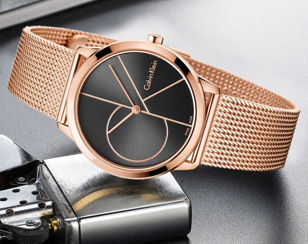 NEW Calvin Klein Minimal PVD Unisex Watches - Rose K3M21621