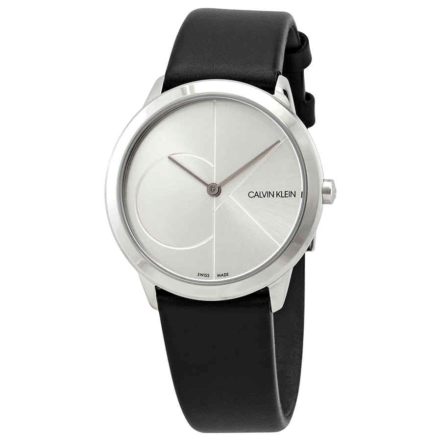 NEW Calvin Klein Minimal Leather Ladies Watches - Black K3M221CY