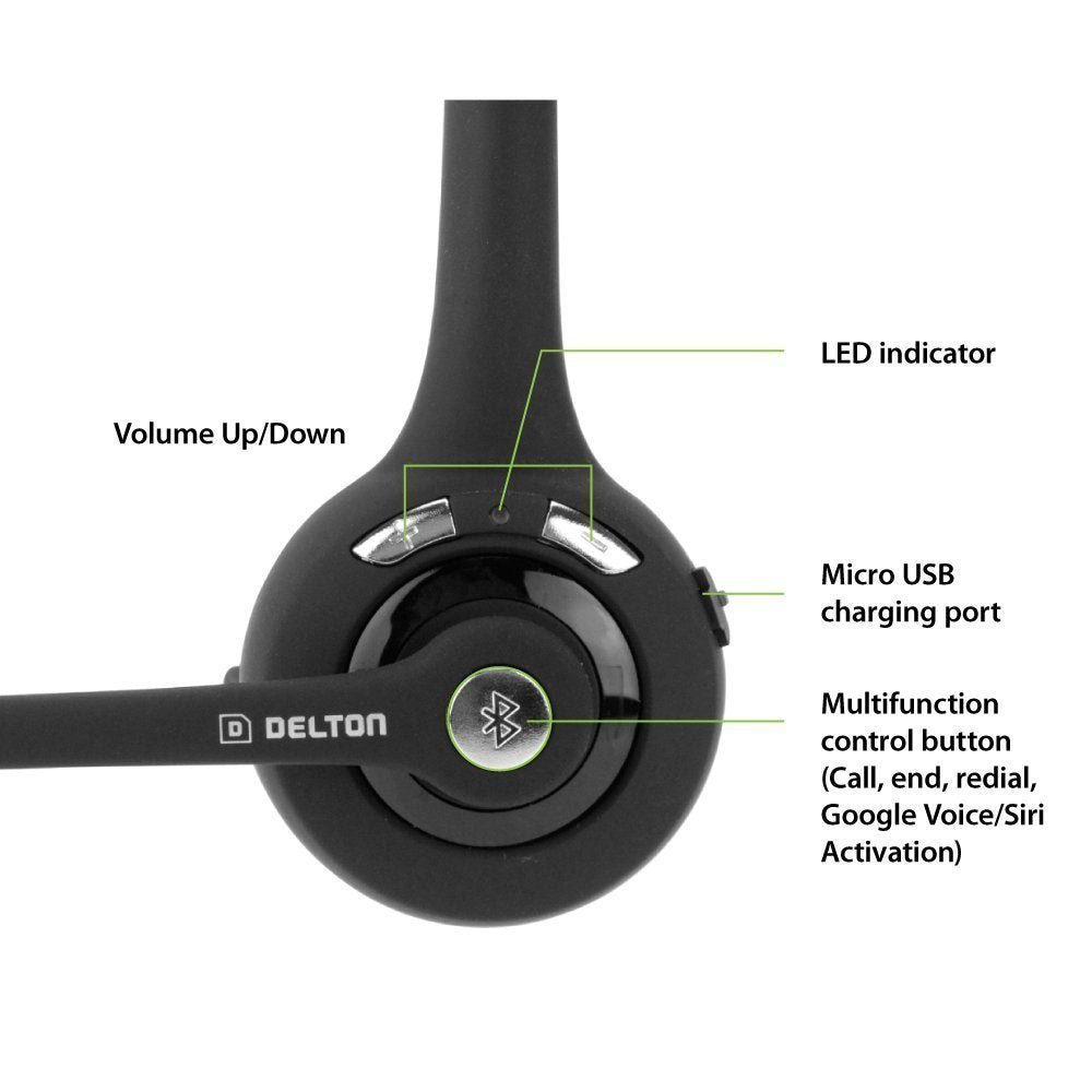 Delton Bluetooth 10x Noise Cancelling Headset iMartCity