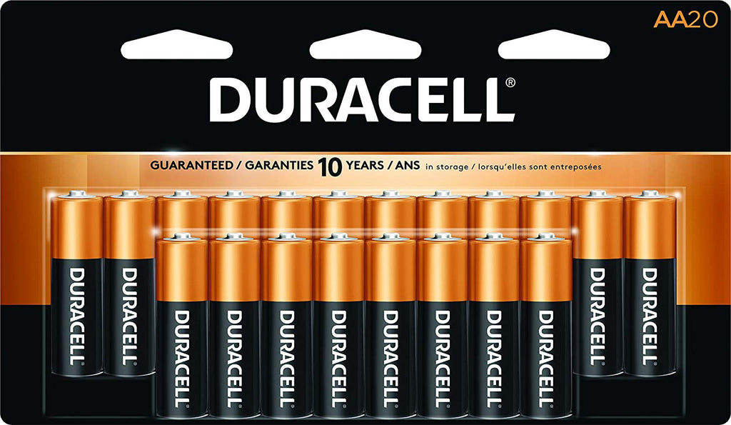Duracell® Coppertop® AA Alkaline Batteries, 20/Pack