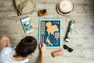 thailand scratch map - iMartCity 刮刮樂 travel to thailand lifestyle