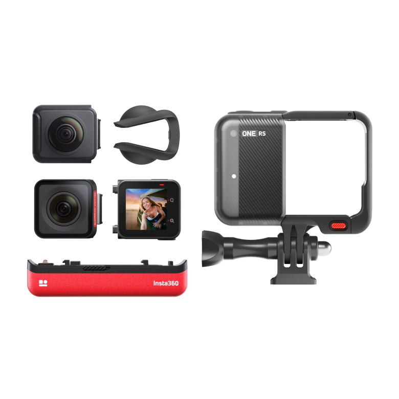 Insta360 ONE RS Interchangeable Lens Action Camera - twin edition - package
