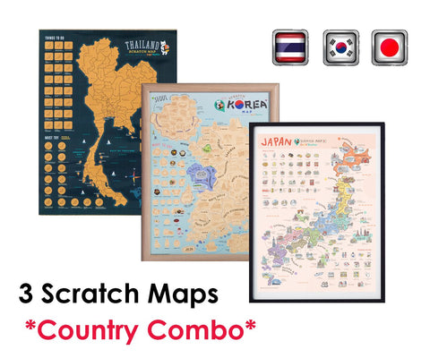 Small Maps Bundle (Korea, Thailand, Japan) - GadgetiCloud