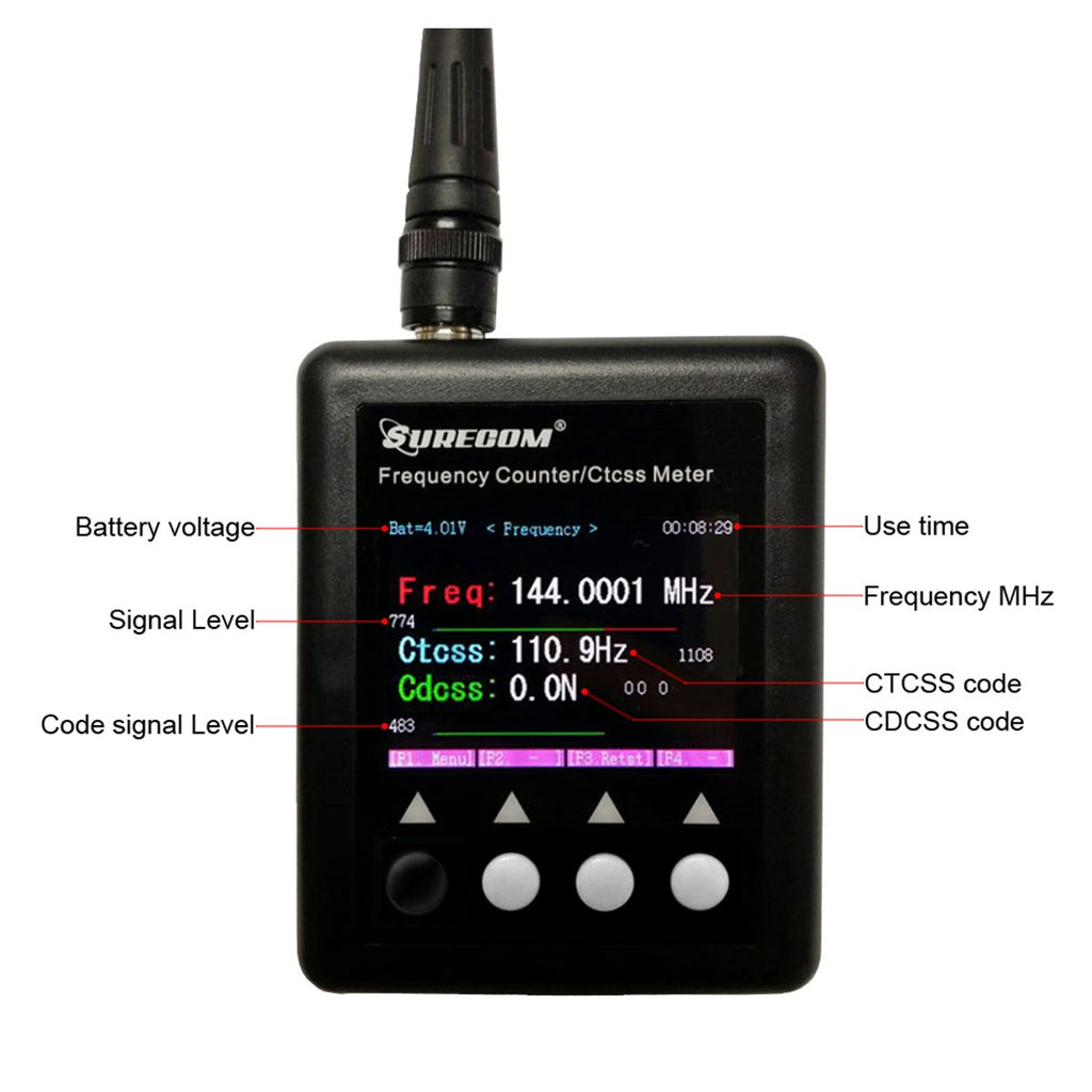 New ver 4.0 Frequency Counter SF-401 PLUS SURECOM Portable CTCSS/DCS Decoder - GadgetiCloud