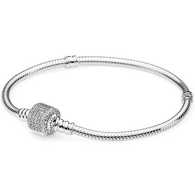 Pandora Silver Bracelet with Clear Cubic Zirconia #590723CZ-18