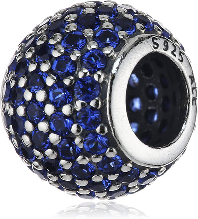 Pandora SEND A GIFT IDEA Blue Pavé Ball Charm #791051NCB