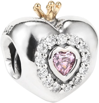 Pandora Pink Princess Heart Charm #791375PCZ