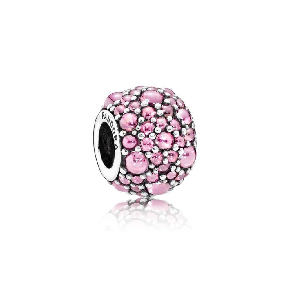 Pandora Pink Shimmering Droplets Charm #791755PCZ
