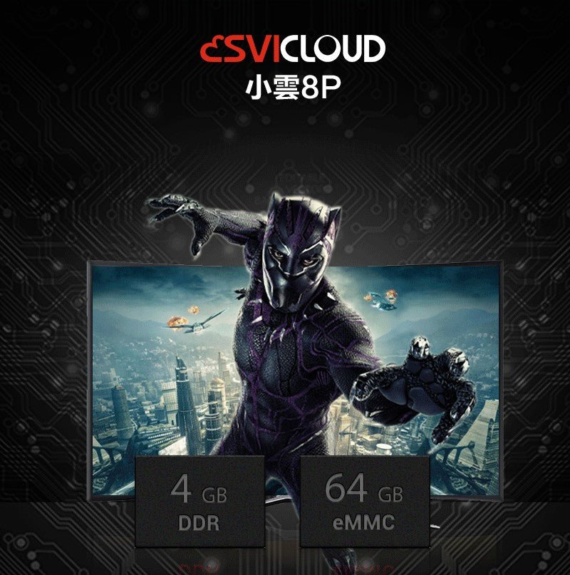 【小雲電視盒子 小雲盒子  8P SVICloud 8P TV Box 】4+64GB 8K 旗艦級機頂盒 智能語音搜尋 電視盒子原裝行貨