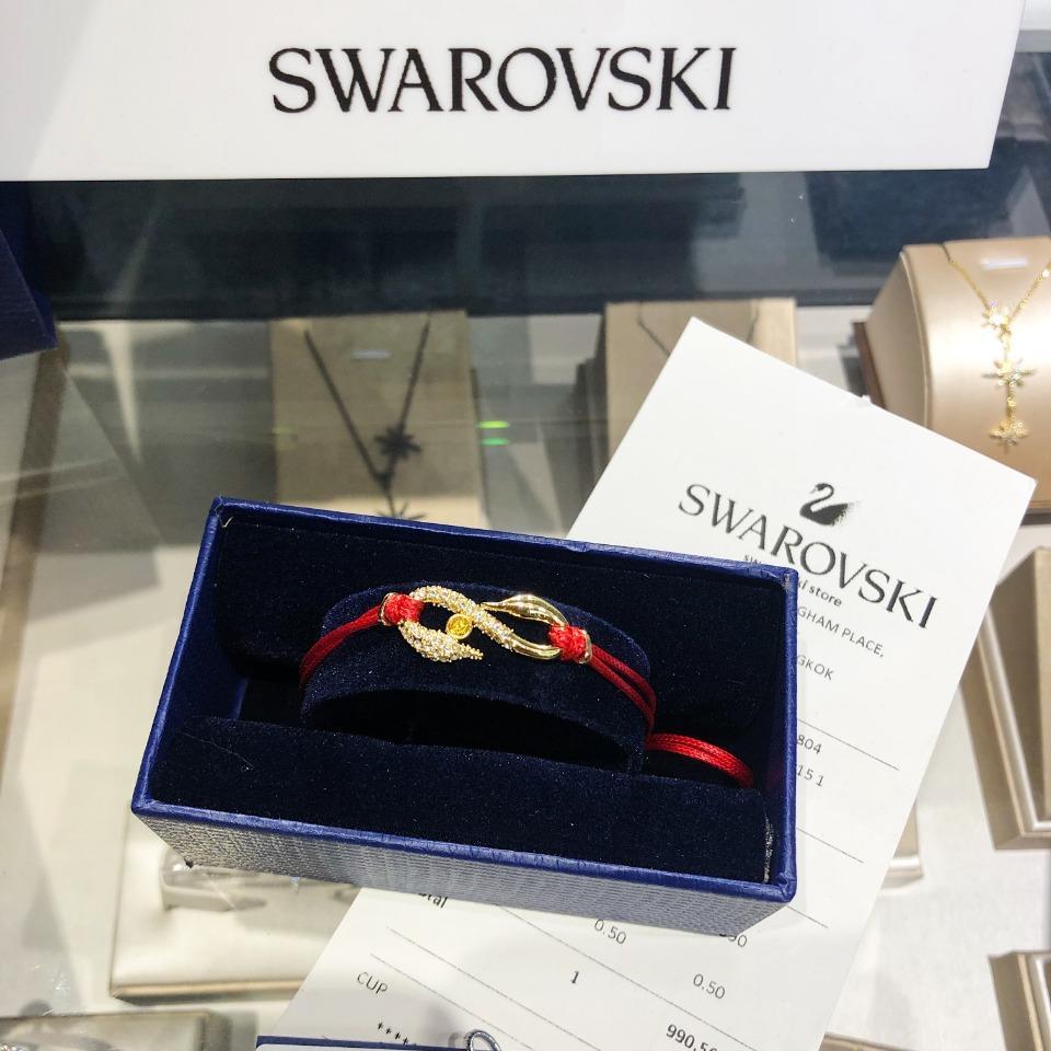 SWAROVSKI - Power Collection Hook Beige Medium Bracelet - Red #5508530