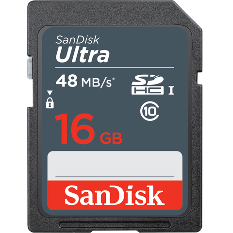 SanDisk 16GB SDHC Ultra UHS-1 Memory Card - GadgetiCloud