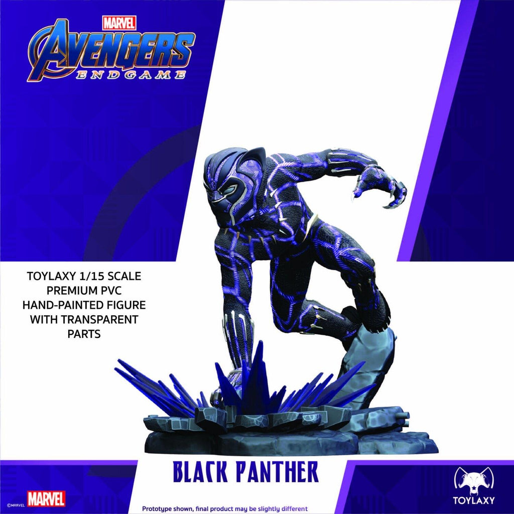 Marvel Avengers Endgame Premium PVC Black Panther Official Figure Toy pose