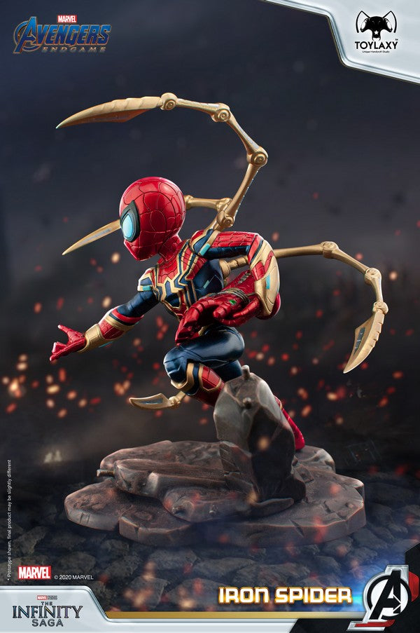Marvel's Avengers: Iron Spider spider man Figure Toy back side