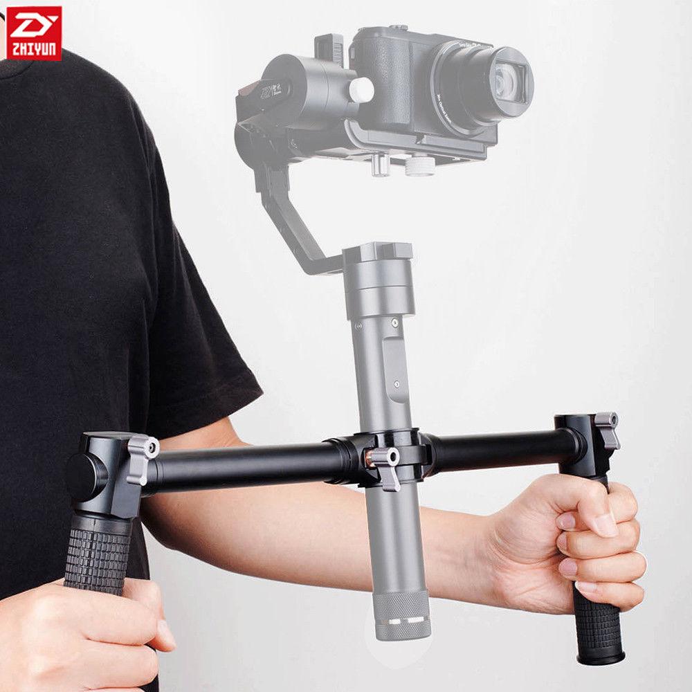 ZHIYUN Dual Handle Grip Gimbal Stabilizer DSLR mirrorless Camera Gimbal Crane 3 LAB Tripod Zhiyun-Tech roxant pro dji ronin-m glidecam feiyu mg lite ikan ms-pro Beholder DS1 - iMartCity