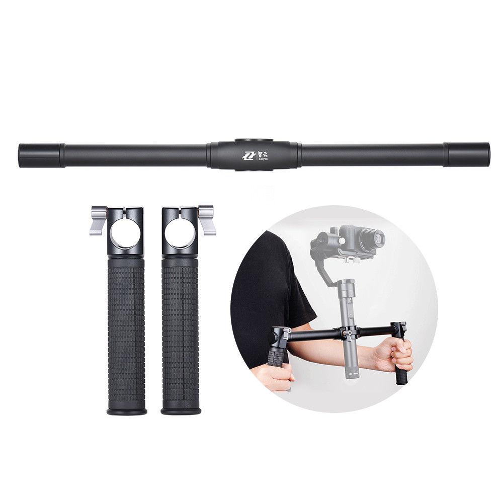 ZHIYUN Dual Handle Grip Gimbal Stabilizer DSLR mirrorless Camera Gimbal Crane 3 LAB Tripod Zhiyun-Tech roxant pro dji ronin-m glidecam feiyu mg lite ikan ms-pro Beholder DS1 - iMartCity