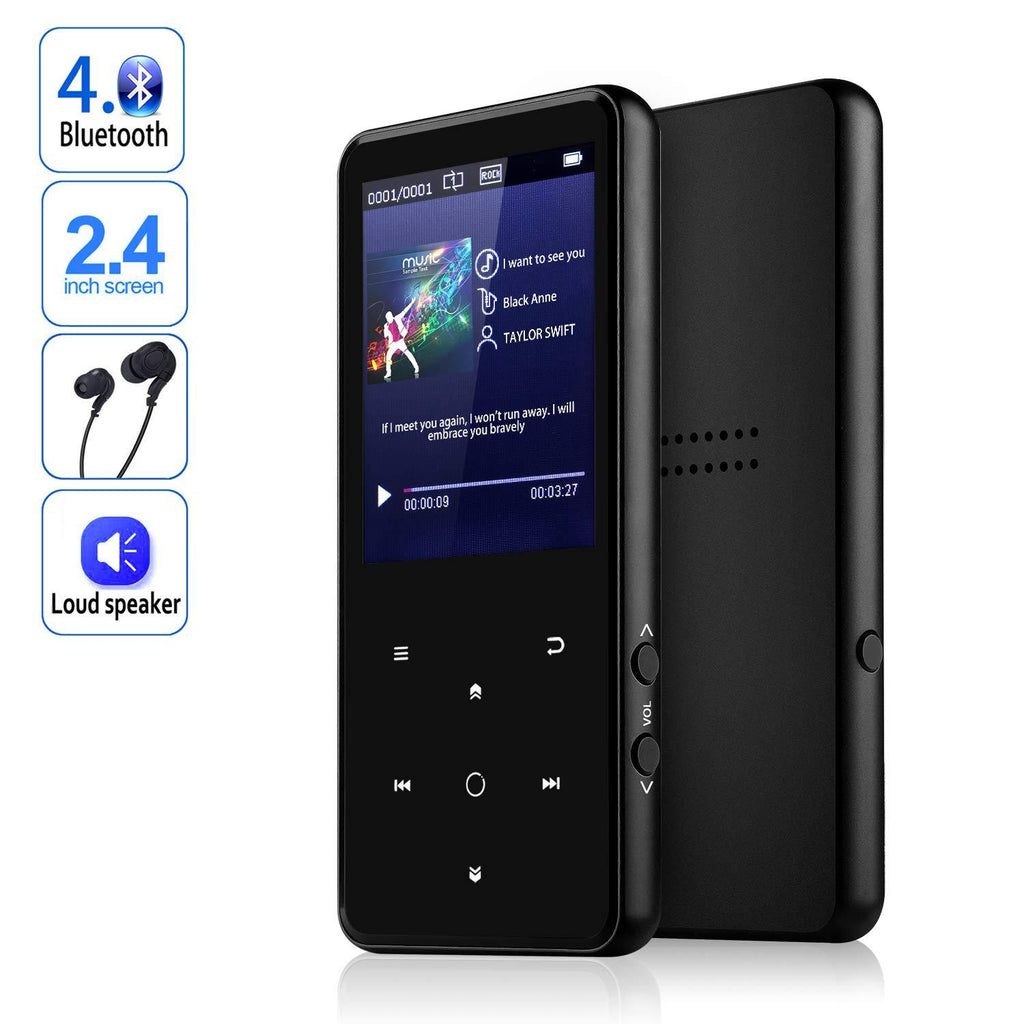 Portable Bluetooth MP3 Player with 2.4" Large Screen - iMartCity mp3 lossless player fm radio voice recorder bluetooth music player mp3 walkman bluetooth audio player with bluetooth and earphones