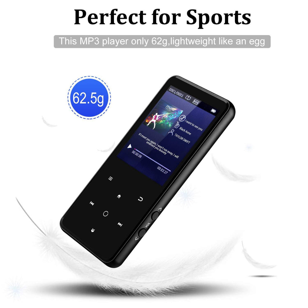 Portable Bluetooth MP3 Player with 2.4" Large Screen - iMartCity mp3 lossless player fm radio voice recorder bluetooth music player mp3 walkman bluetooth audio player lightweight