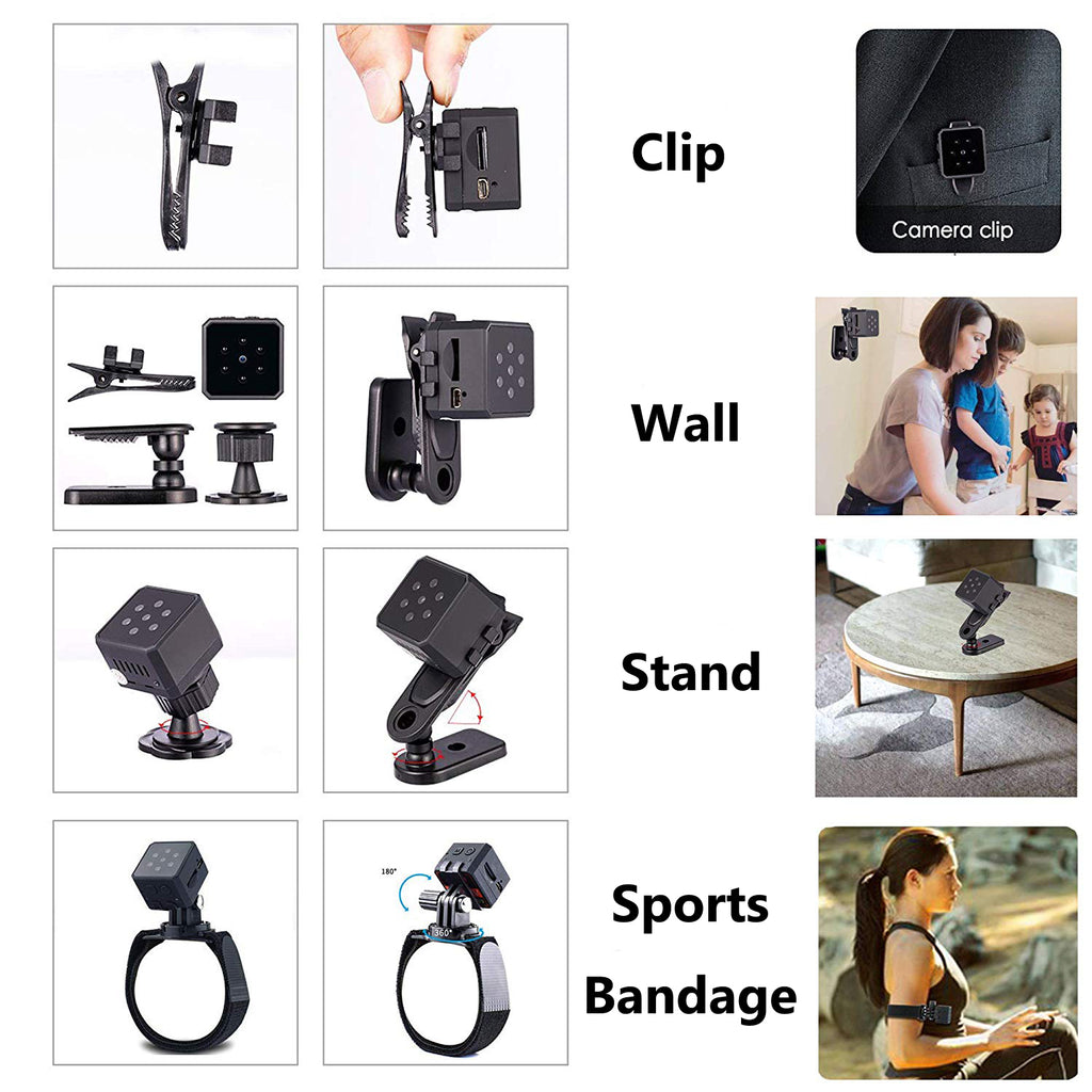 SEC-C220 thumb-size mini security camera with night vision motion detection HD 1080P recording portable HD IP cam hidden Spy IP CCTV Cam small Tinny ThumbSize nanny Tiny Covert Cube Cam features Wifi NIYPS AOBO SQ - iMaryCity