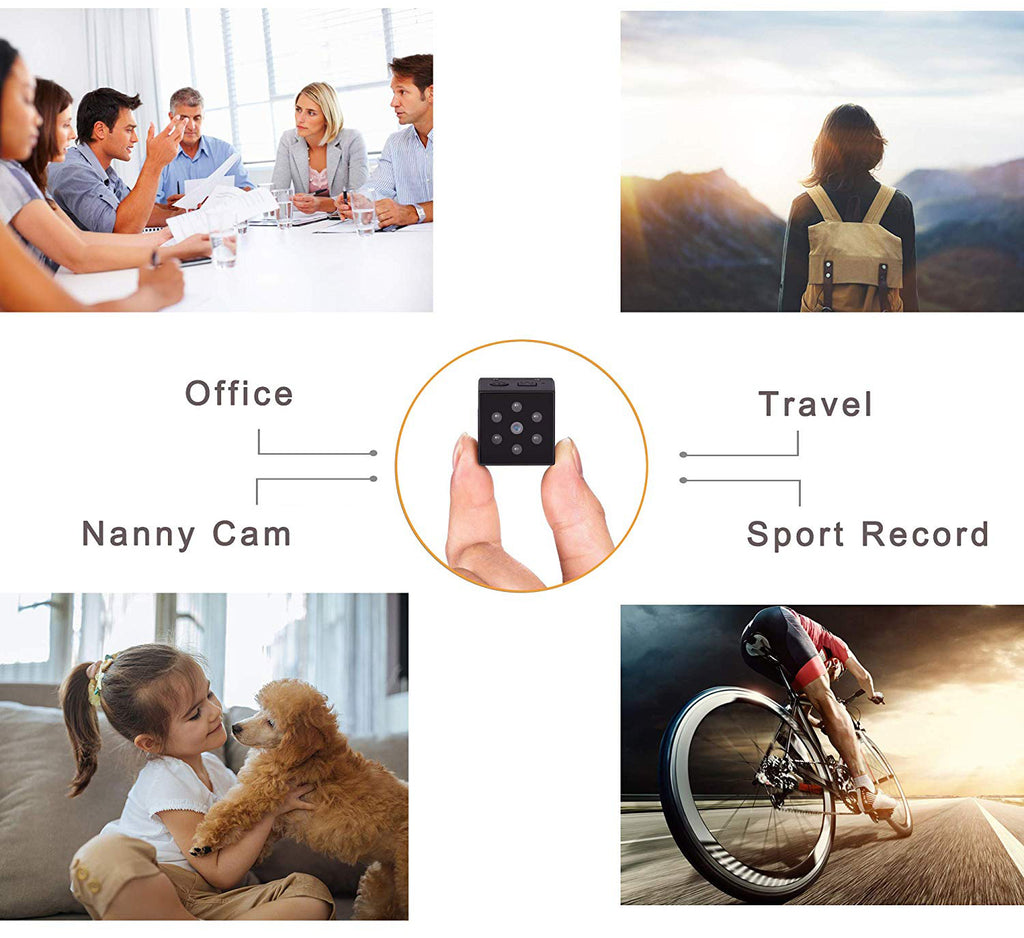 SEC-C220 thumb-size mini security camera with night vision motion detection HD 1080P recording portable HD IP cam hidden Spy IP CCTV Cam small Tinny ThumbSize nanny Tiny Covert Cube Cam features Wifi NIYPS AOBO SQ - iMaryCity