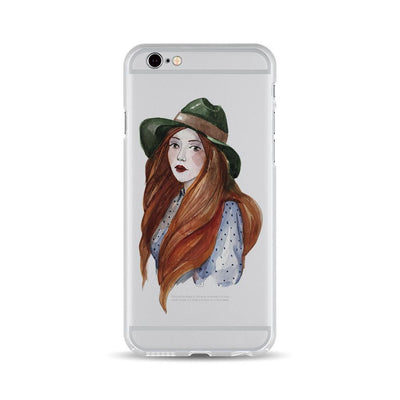iPhone Case - Green Hat Lady - iMartCity
