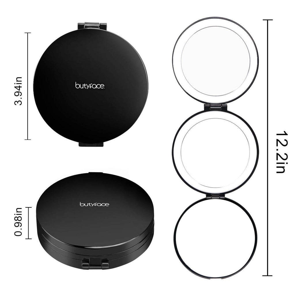 LED Lighted 3-fold Rechargeable Travel Makeup Mirror 7X/5X/1X magnifying mirror standing makeup magnifying bathroom s with lights trifold battery fancii magnifying glass absolutely lush best hand zadro round makeup jerdon makeup reviews natural makeup estala hollywood vanity fancii travel makeup gala fancii 10x magnifying makeup bestmakeup 2019 best makeup with lights best ratedmakeup anjou makeup kensie vanity vanity with lights tri fold vanity wall mounted makeup fanci transformations - iMartCity