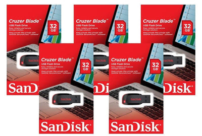 SanDisk 32GB Cruzer Blade USB Flash Drive - GadgetiCloud